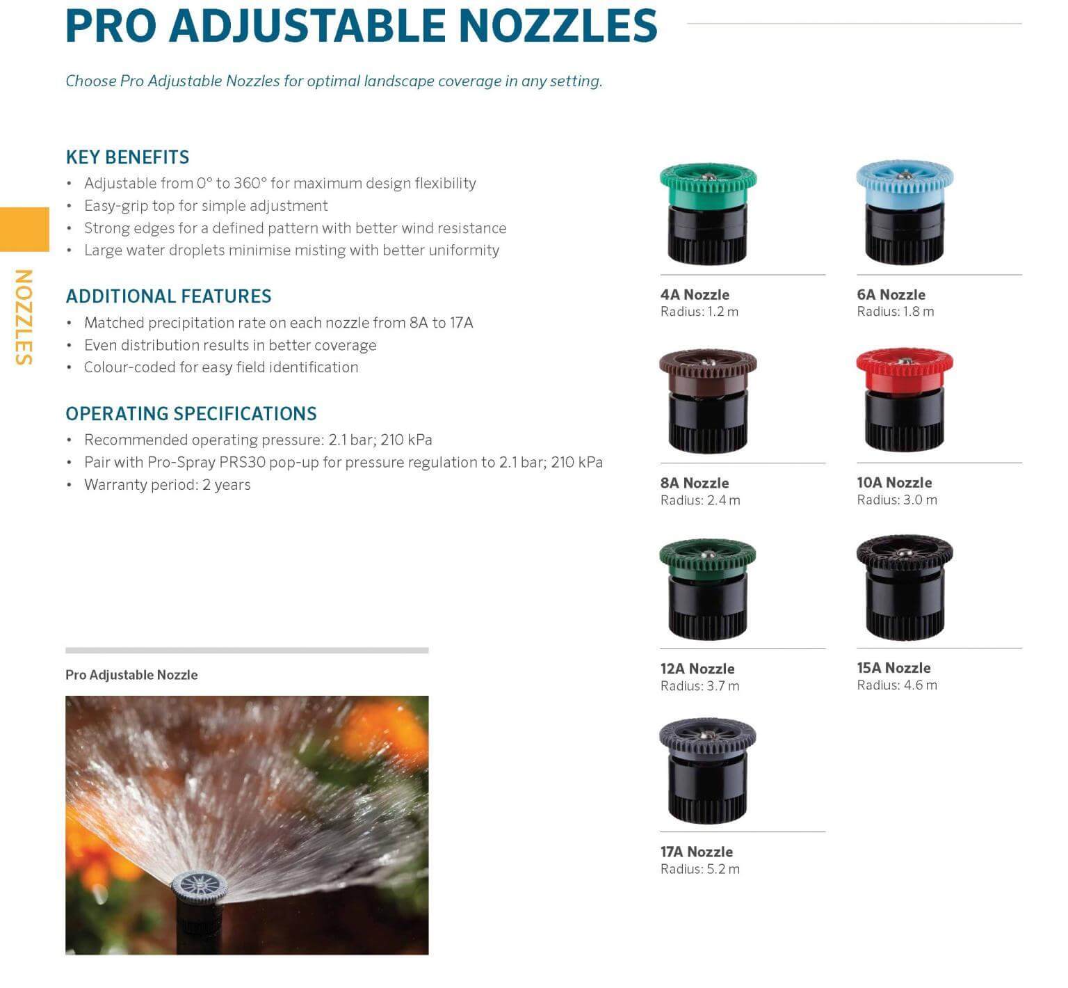 Hunter Pro Spray Nozzles JG Irrigation Online Store